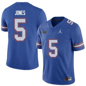 Men's Florida Gators #5 Emory Jones NCAA Jordan Brand Royal Authentic Stitched College Football Jersey DXF7862QM